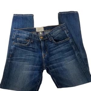The fling loved Current/Elliot midrise distressed jeans sz 0